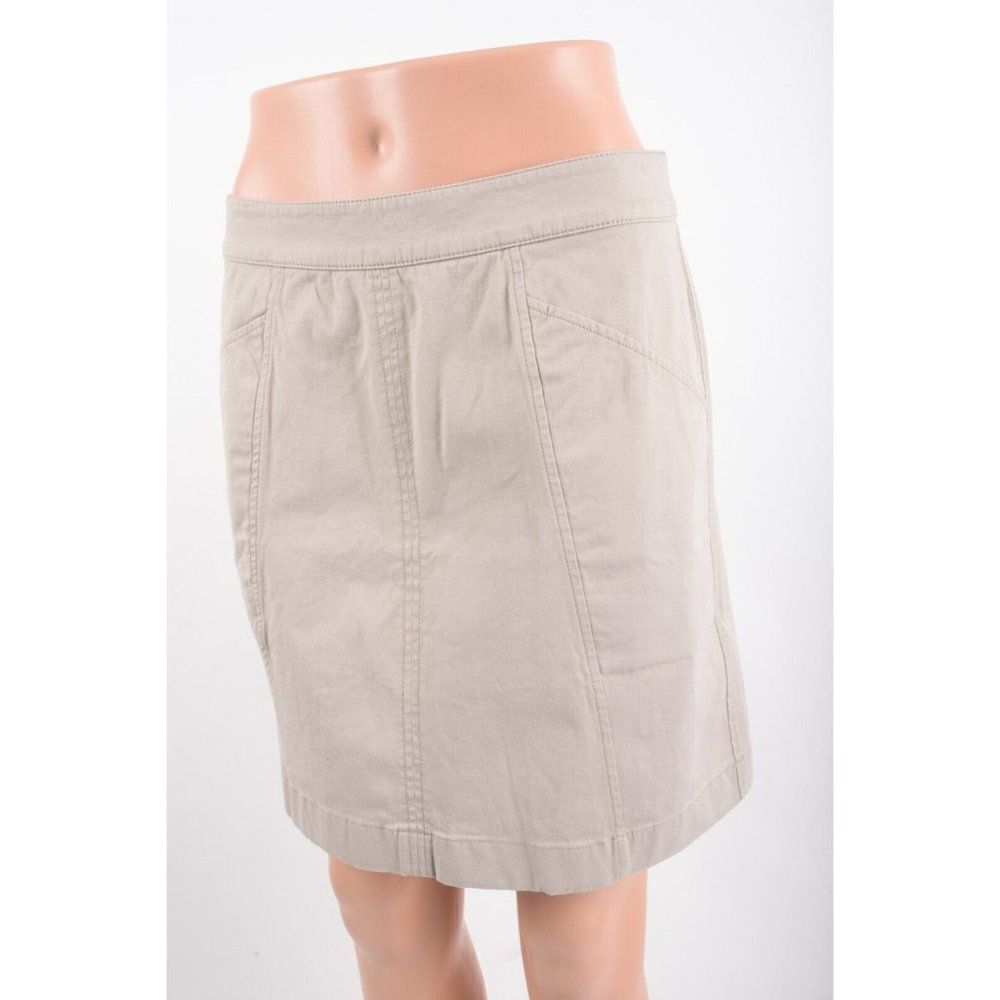 Boden Womens Daisy Chino Skirt UK 10P US 6P 6 Petite Tan Khaki NWT - Picture 3 of 7